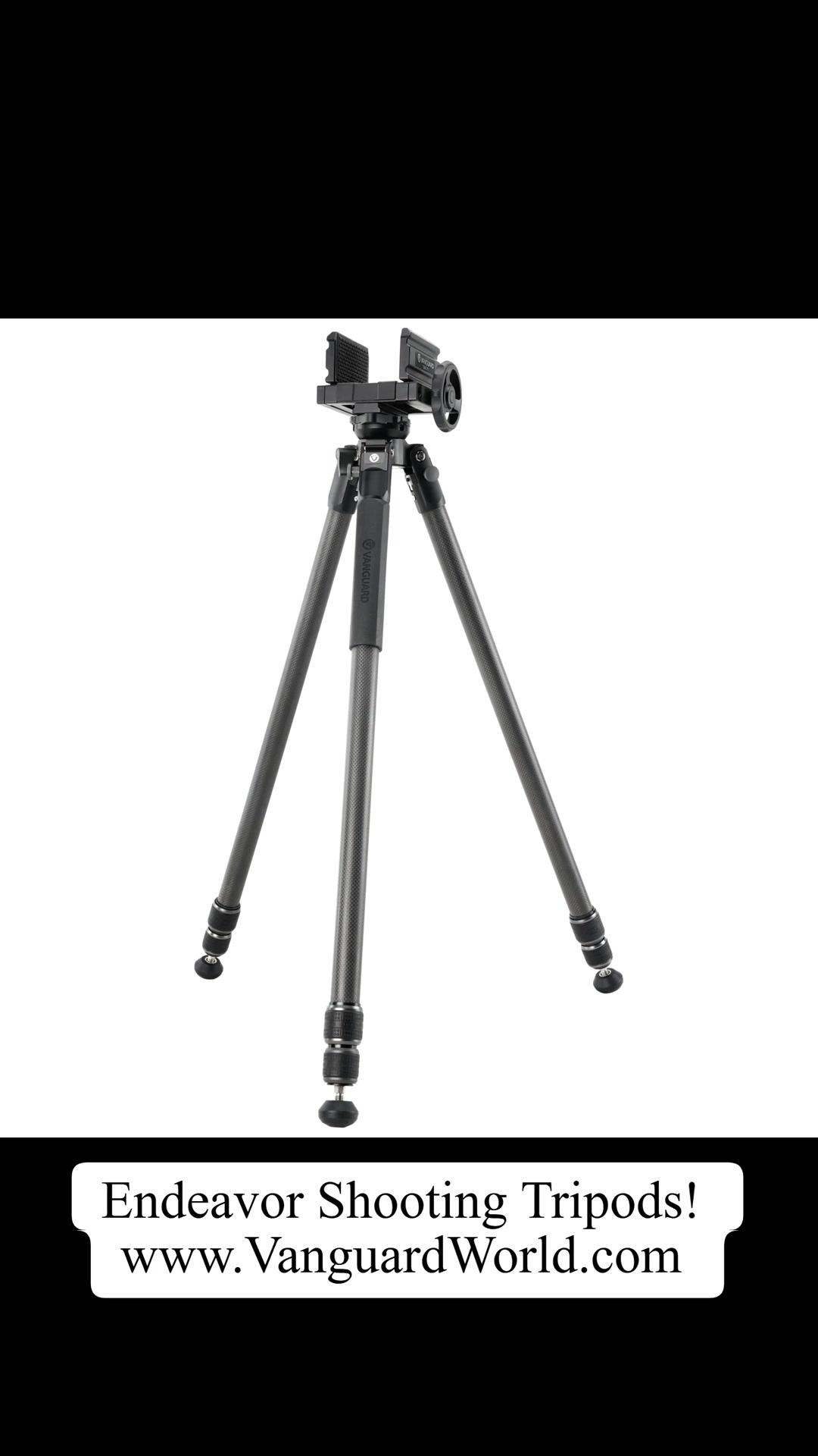 Support Portable Vanguard Porta-Aim U – Fourche U Rotative 360°, Hauteur Réglable 23-32 Cm, 460 G