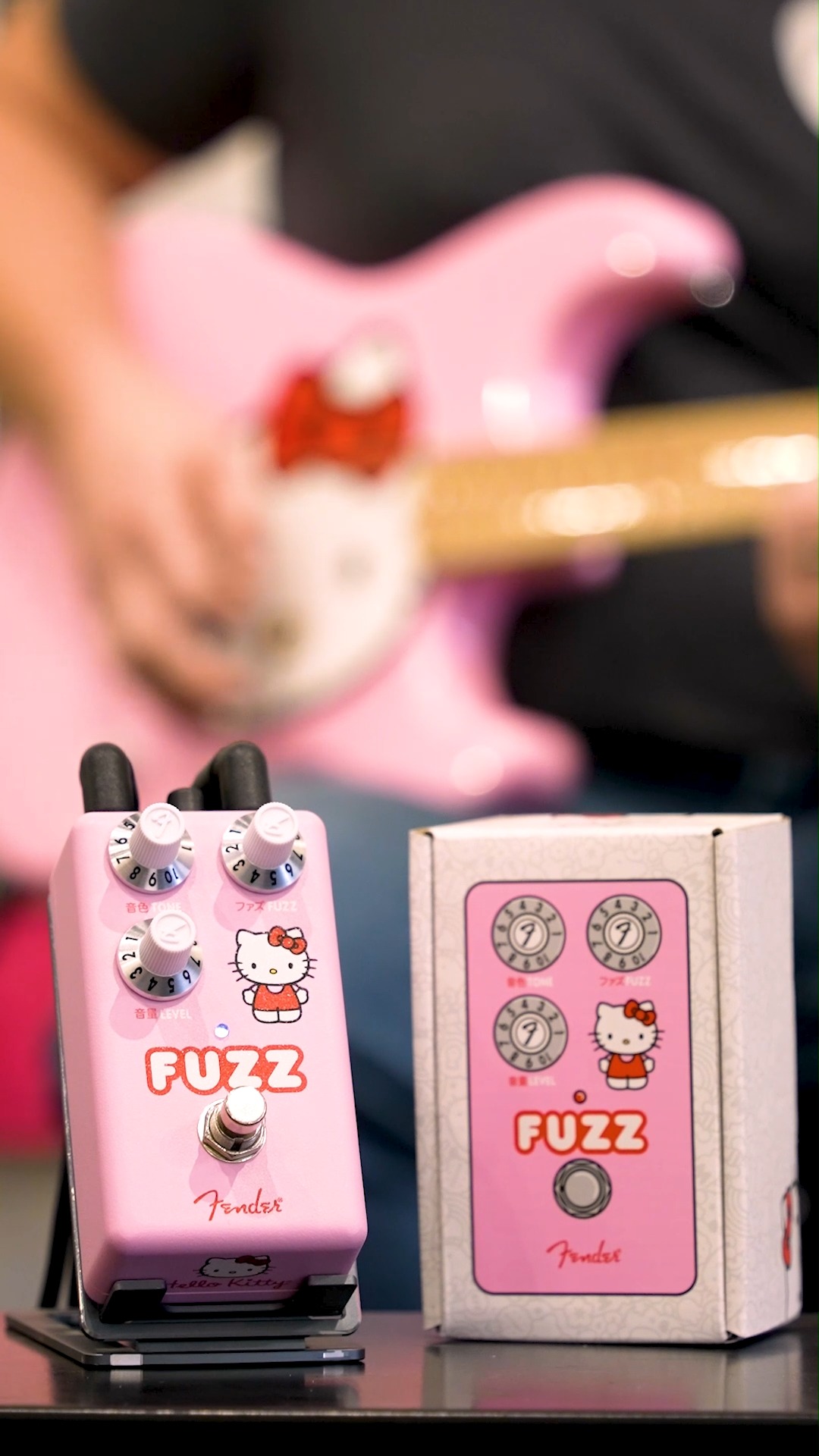 Fender x Hello Kitty Limited Edition Pink Fuzz Pedal 💕 Say hello