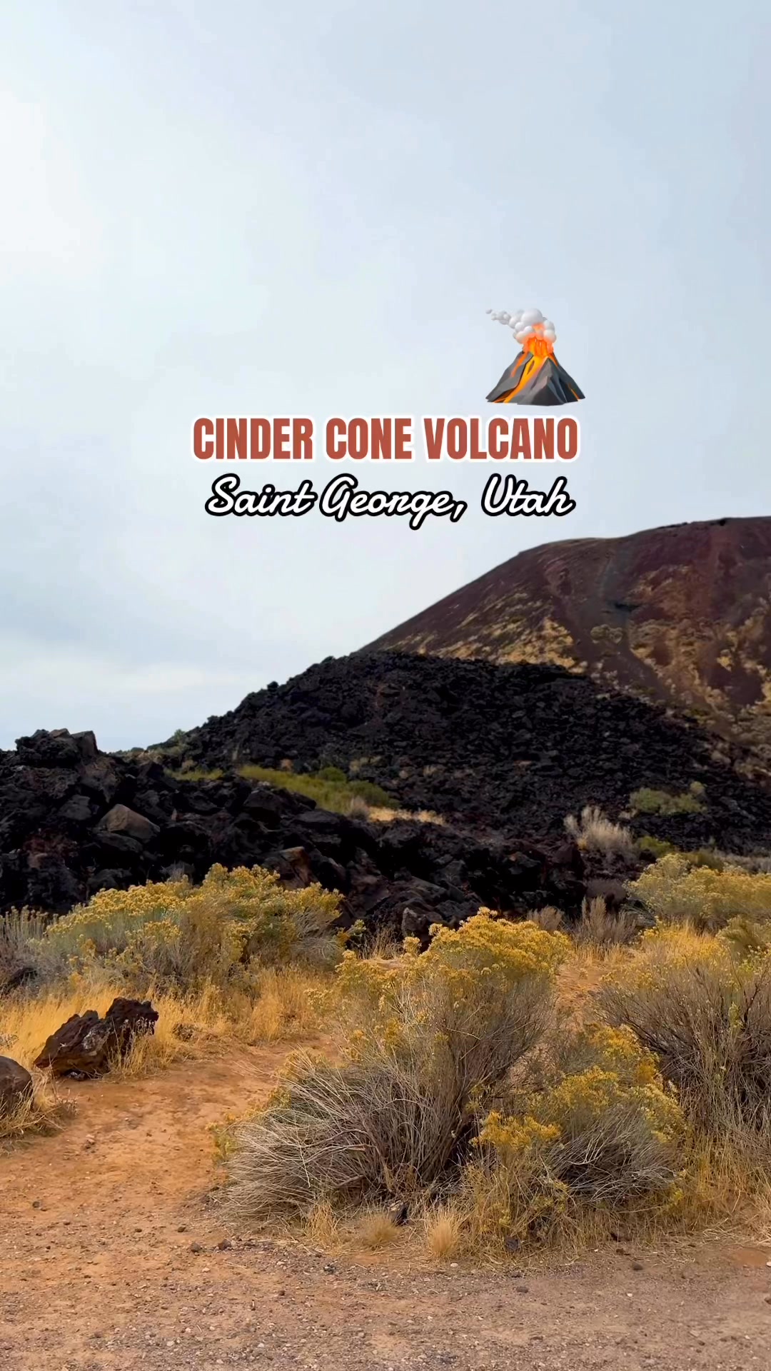 🌋 Cinder Cone Volcano 👇📍 Saint George, Utah 🤔 Know Before You Go: About ...