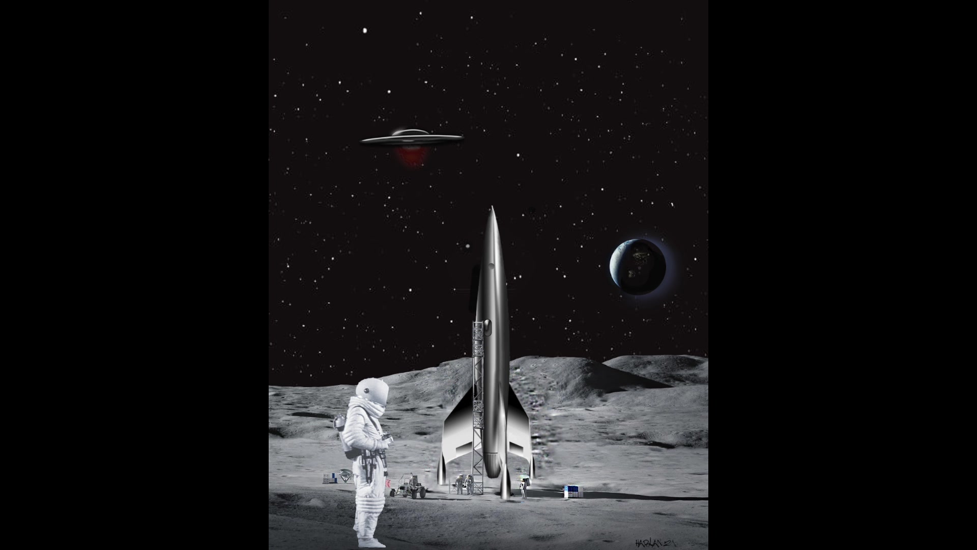 moon Magazine type in from Sinclair Programs , February 1984 , MOON LANDER.