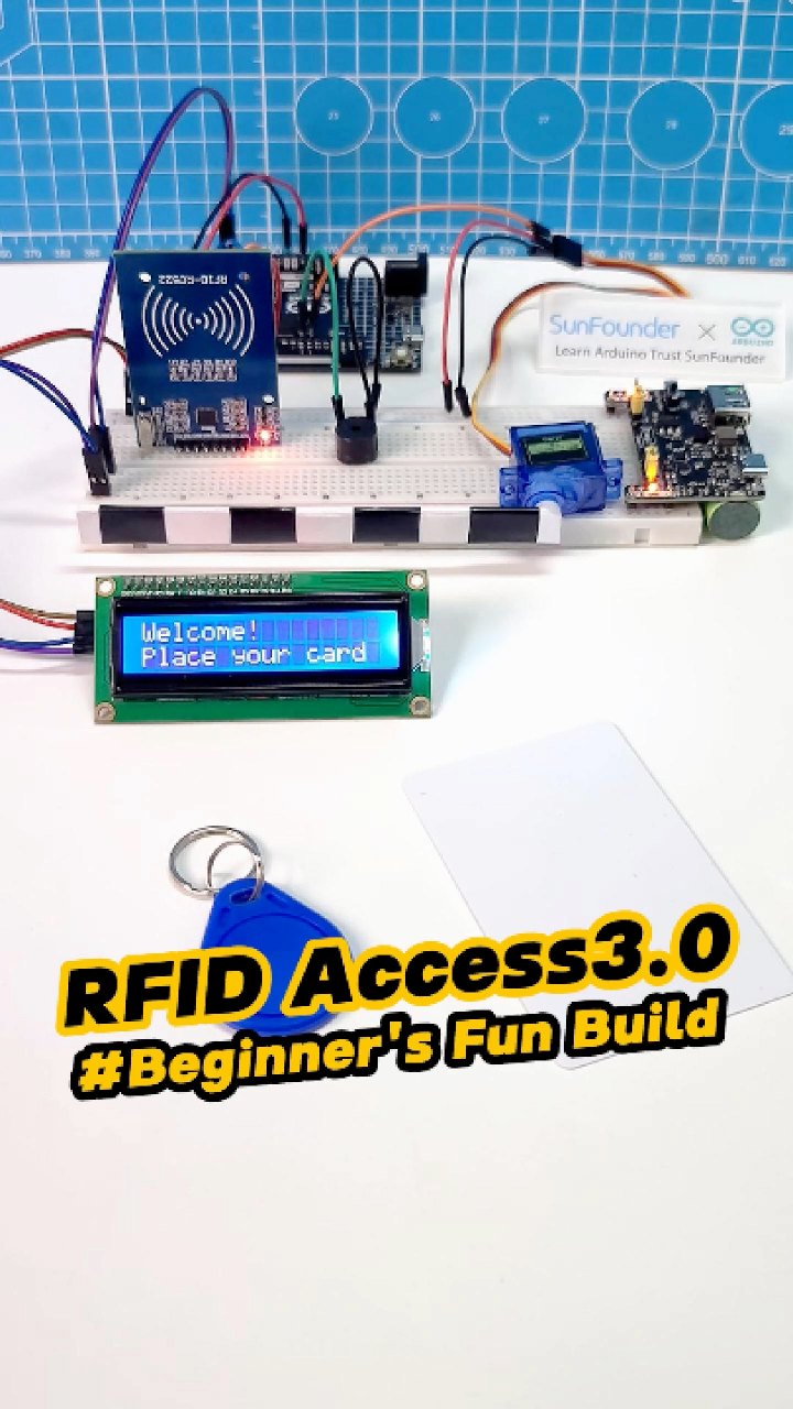 RFID Access Control with Servo & Buzzer 🔐📟#Arduino #RFIDProject # ...