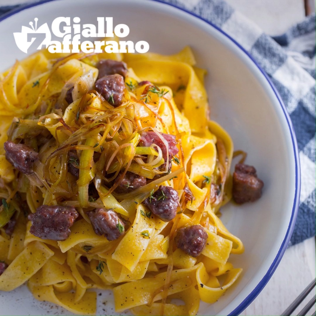 Pappardelle salsiccia e porri: un primo piatto dal gusto rustico e ...