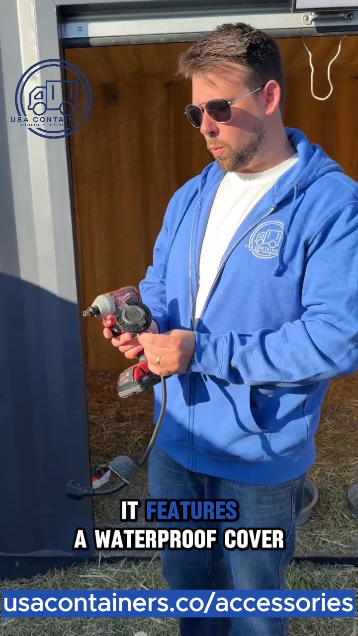 Need power inside your container? Install our waterproof electrical ...