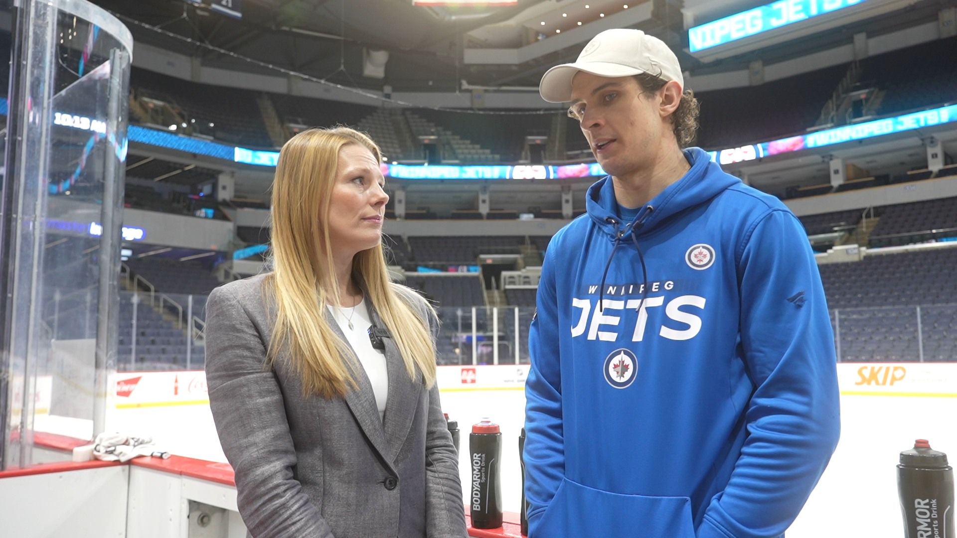Hear from Morgan Barron on a playoff matchup with the Blues, the last ...