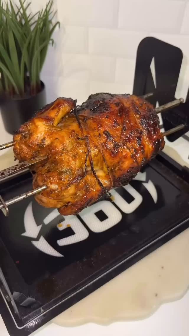 When summer meets w/ the cordless wind-up rotisserie #cooking # ...