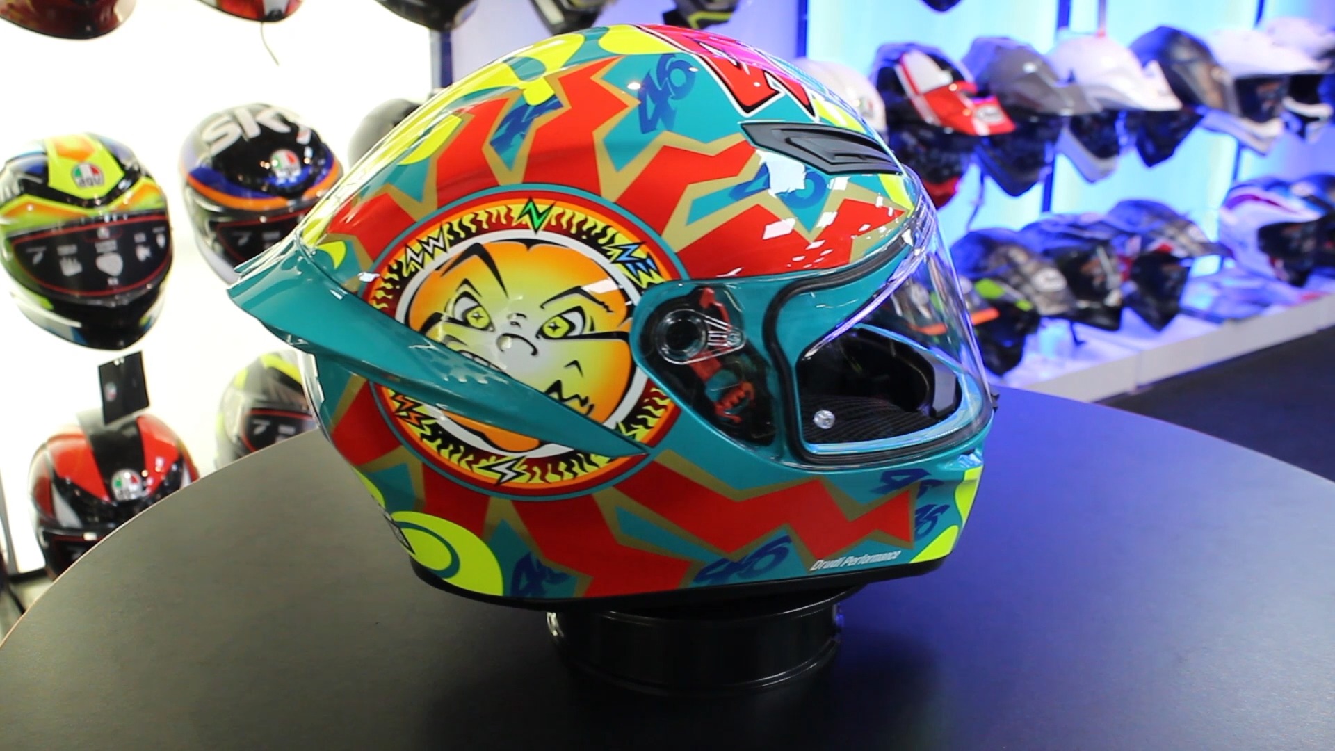 1999 agv helmet K1 S Rossi Mugello Racing spirit K1 S ROSSI MUGELLO 1999
