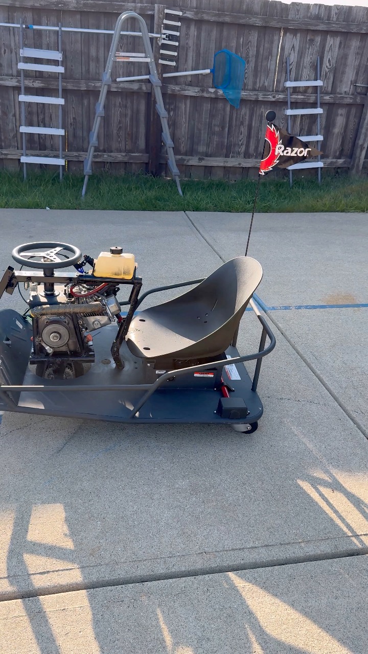 First Ride On the 212cc Razor Crazy Cart 😮 #reelsvideo #crazycart # ...
