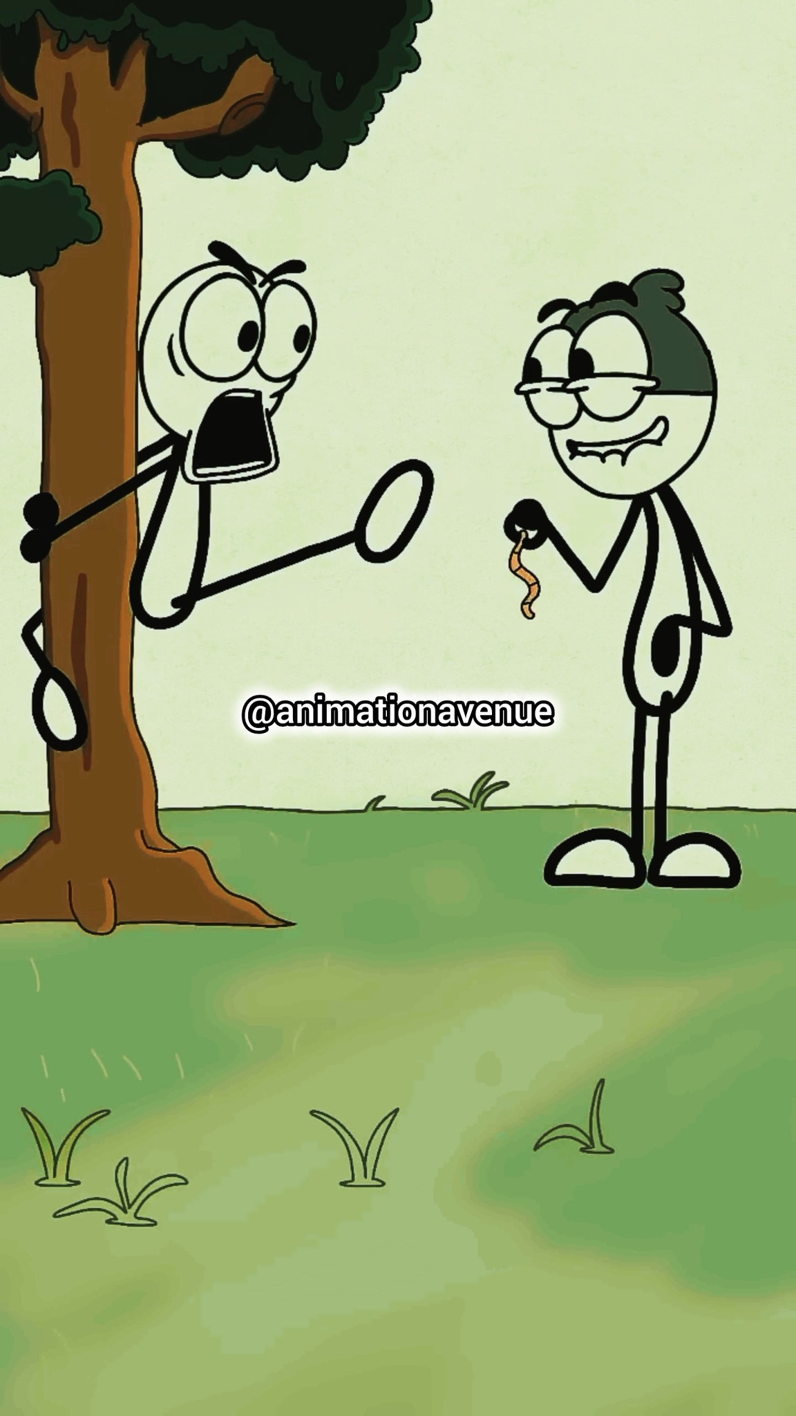 Scared by a worm! Mention you friends😂(Animation Meme) #facbookreels # ...