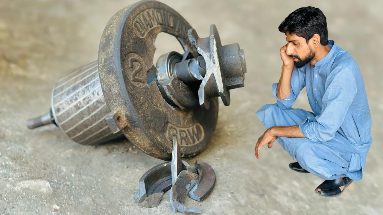 Damage chaff HP cutter motor 2800 RPM Repairing Process | Storytime ...