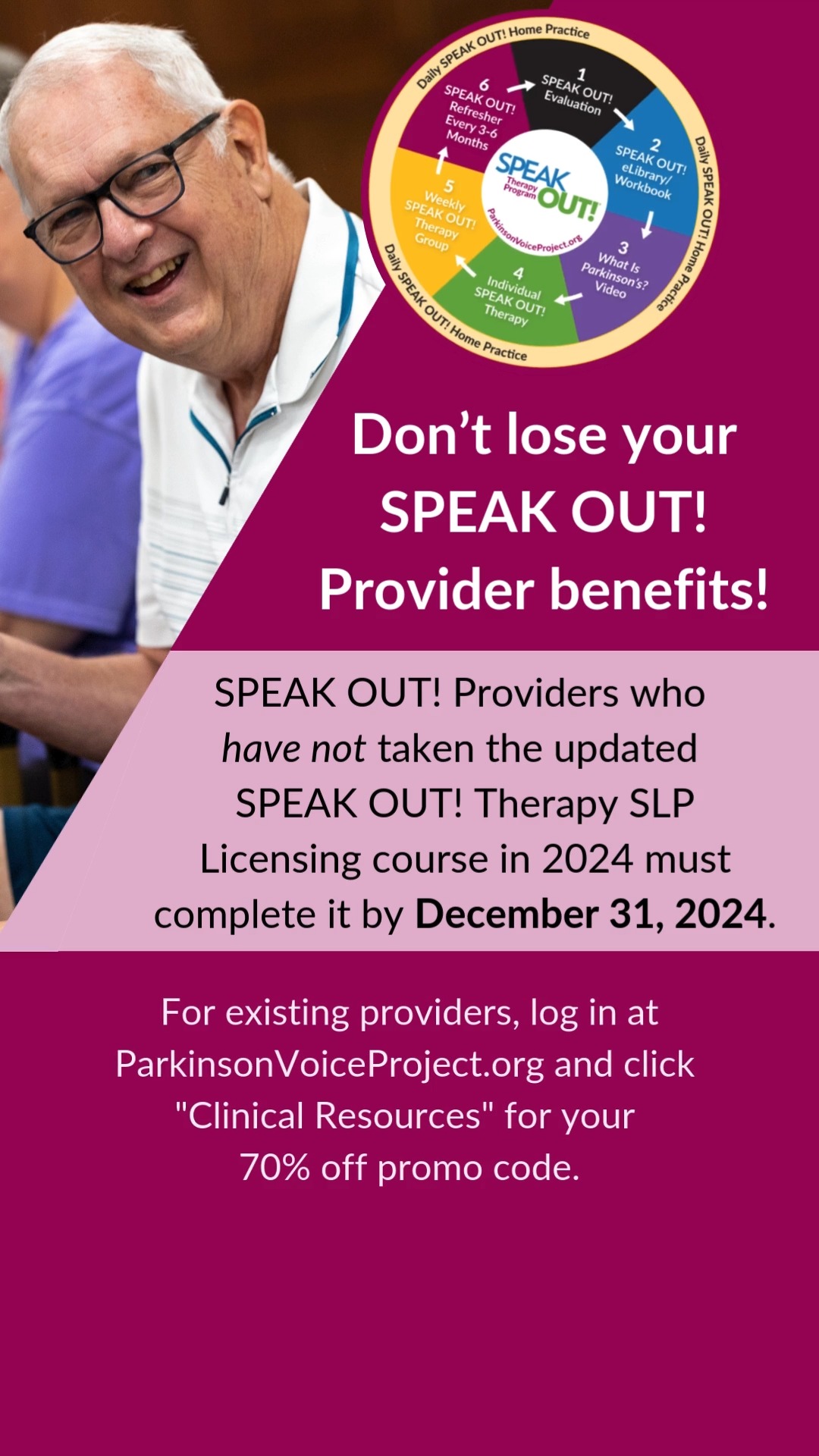 SPEAK OUT! Providers who have not taken the updated SPEAK OUT! Therapy ...