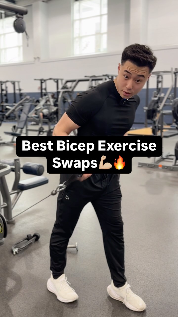 Best Bicep Exercise Swaps💪🏼🔥 🤝Follow @danwlam for more value! | Dan Lam ...