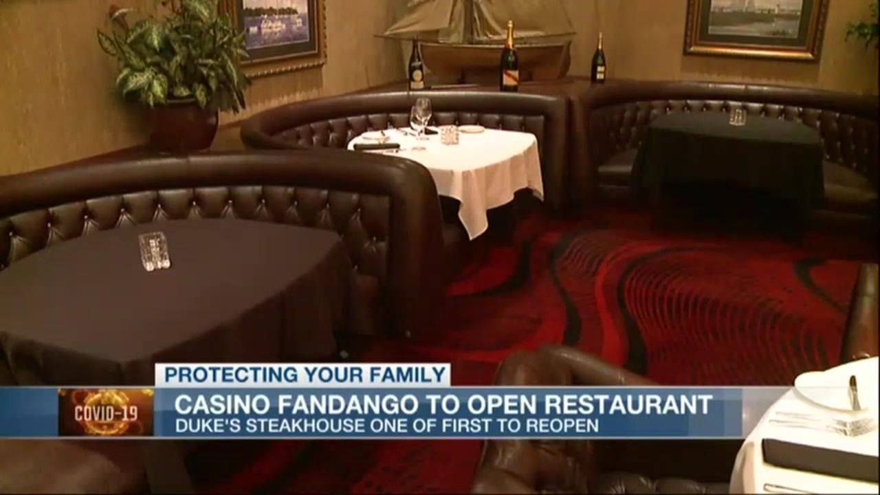 Duke's Steakhouse among first restaurants to reopen inside of a casino |  Facebook