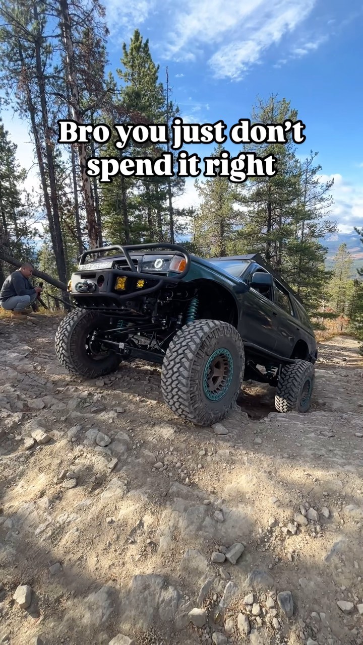 Rock climbing while climbing rock offroad toyota 4runner Nat Wilton