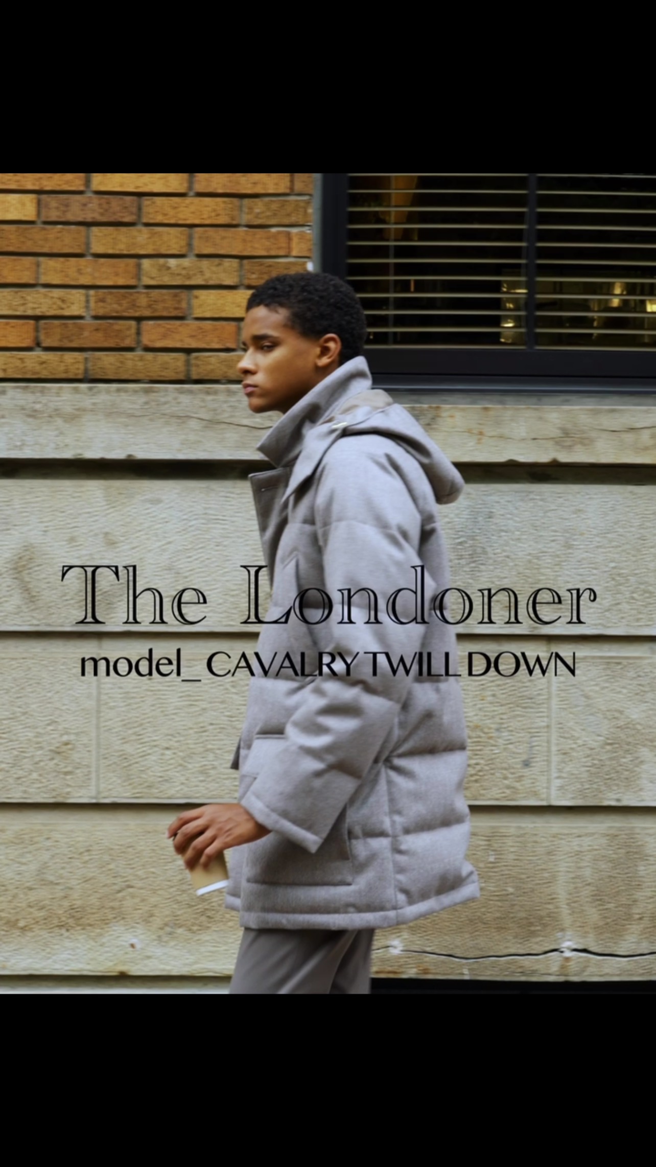 WINTER 2024 COLLECTION for men CAVALRY TWILL DOWN 英国の伝統的な 