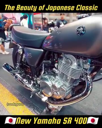 🔥 The Yamaha SR400 — iconic 399cc air-cooled single engine that