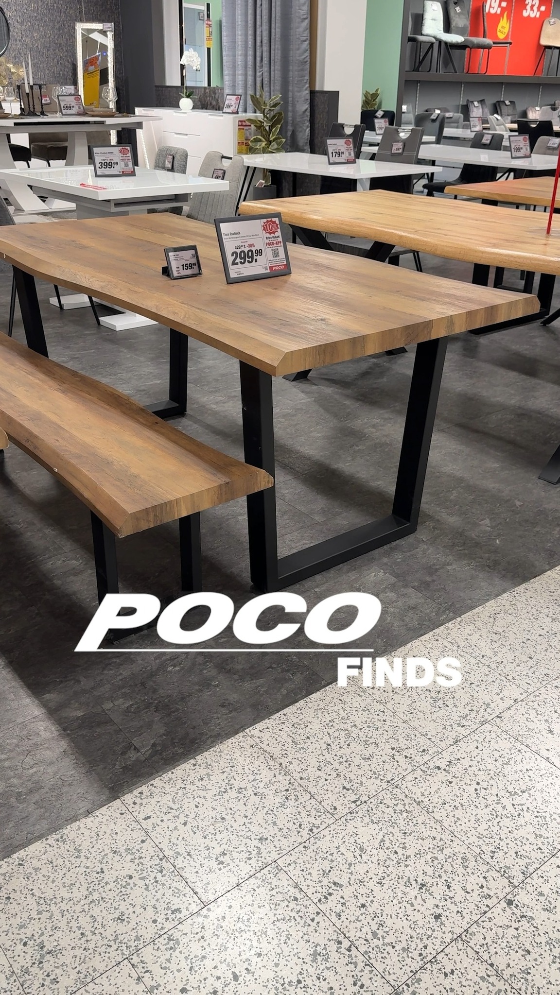 🍽️✨ Der Mittelpunkt jedes Esszimmers! Dieser Esstisch vereint Stil & Funktionalität – perfekt für gemütliche Abende und gesellige Runden. 😍🥂, #DiningGoals #Esstisch #POCOStyle #Wohnideen