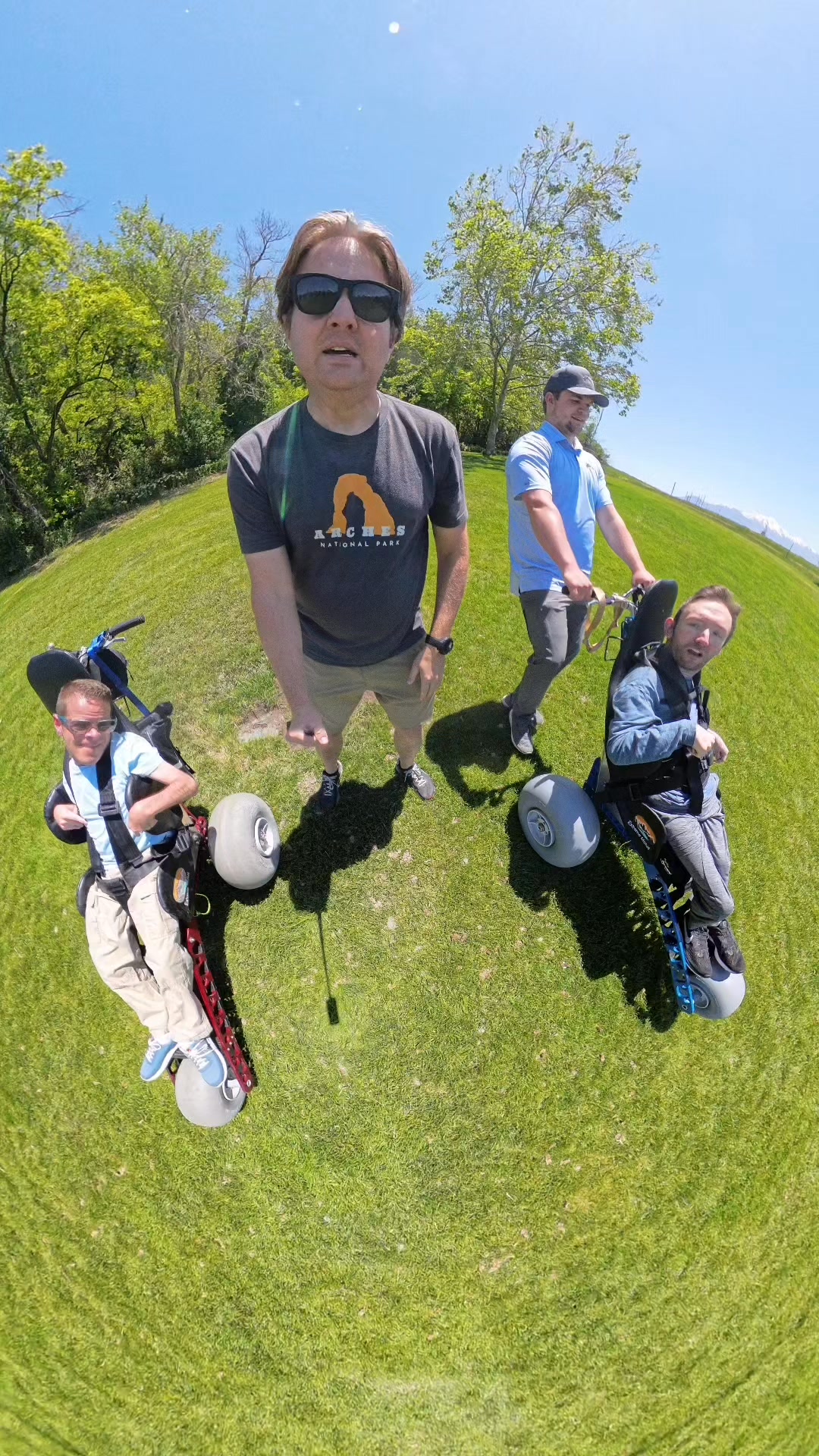 Sam and Jordan rolling like an avalanche down the mountain. #wheelchair ...