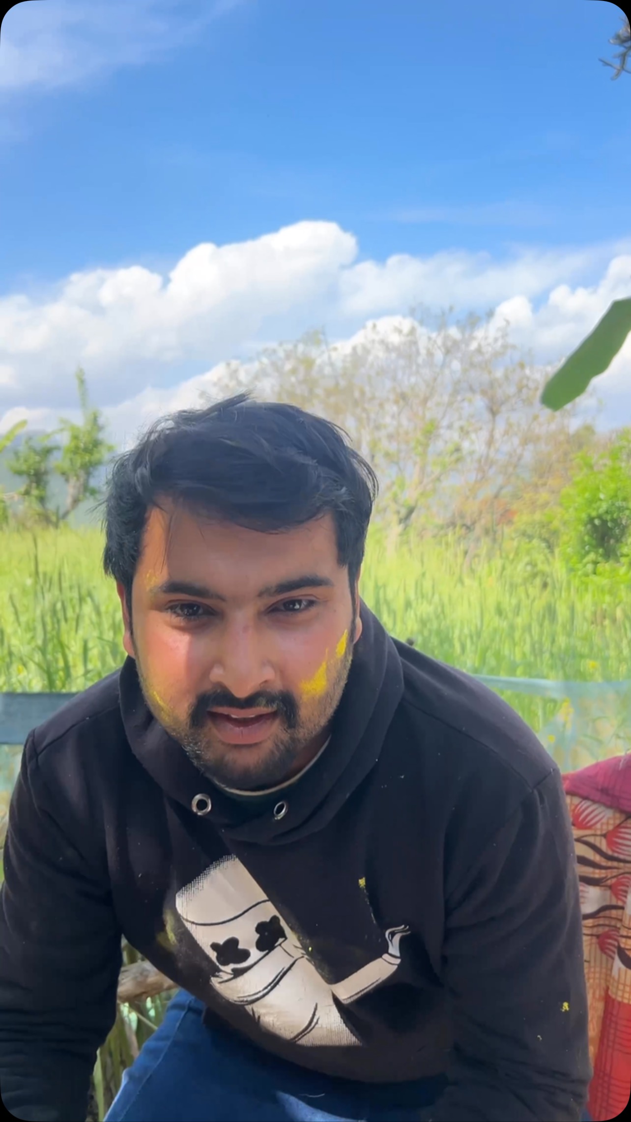 Happy holi Waitforend🤣😂😂 🤣 @mr_chacha_111 #contentcreator #funny # ...