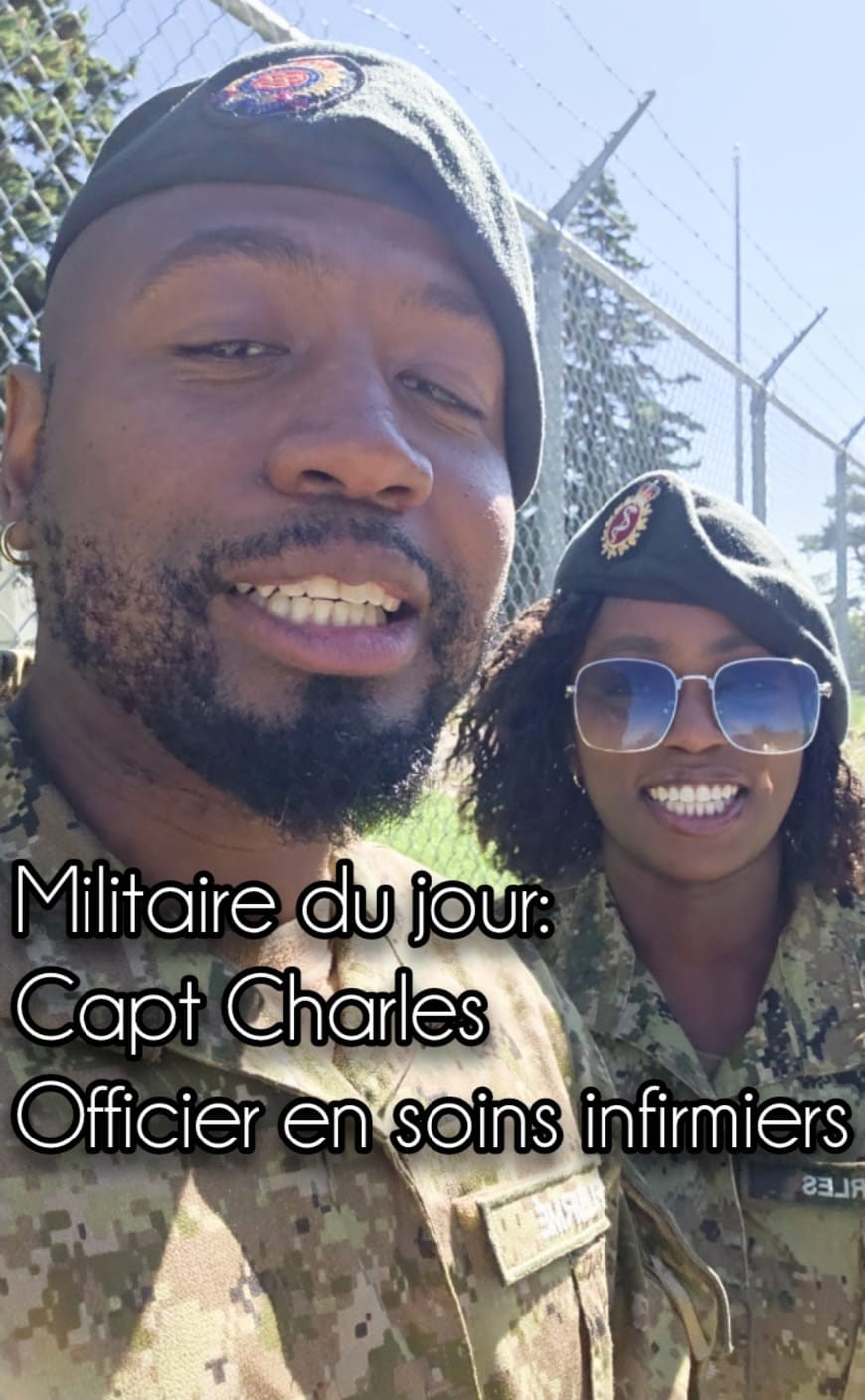 Militaire du jour : Capt Charles. Aujourd’hui, je vous présente la Capt ...