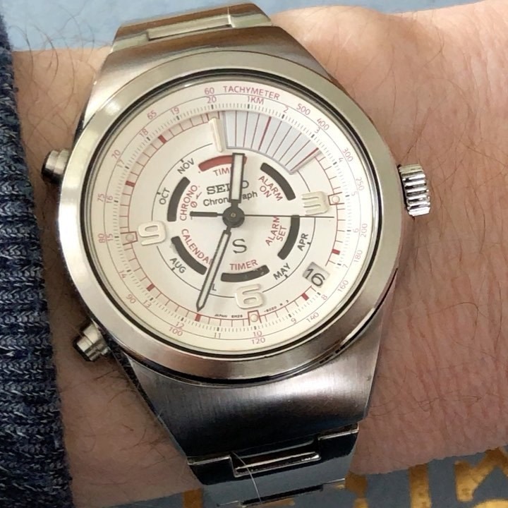 Seiko SUS 6M26-6020 for sale. Another great white from Japan
