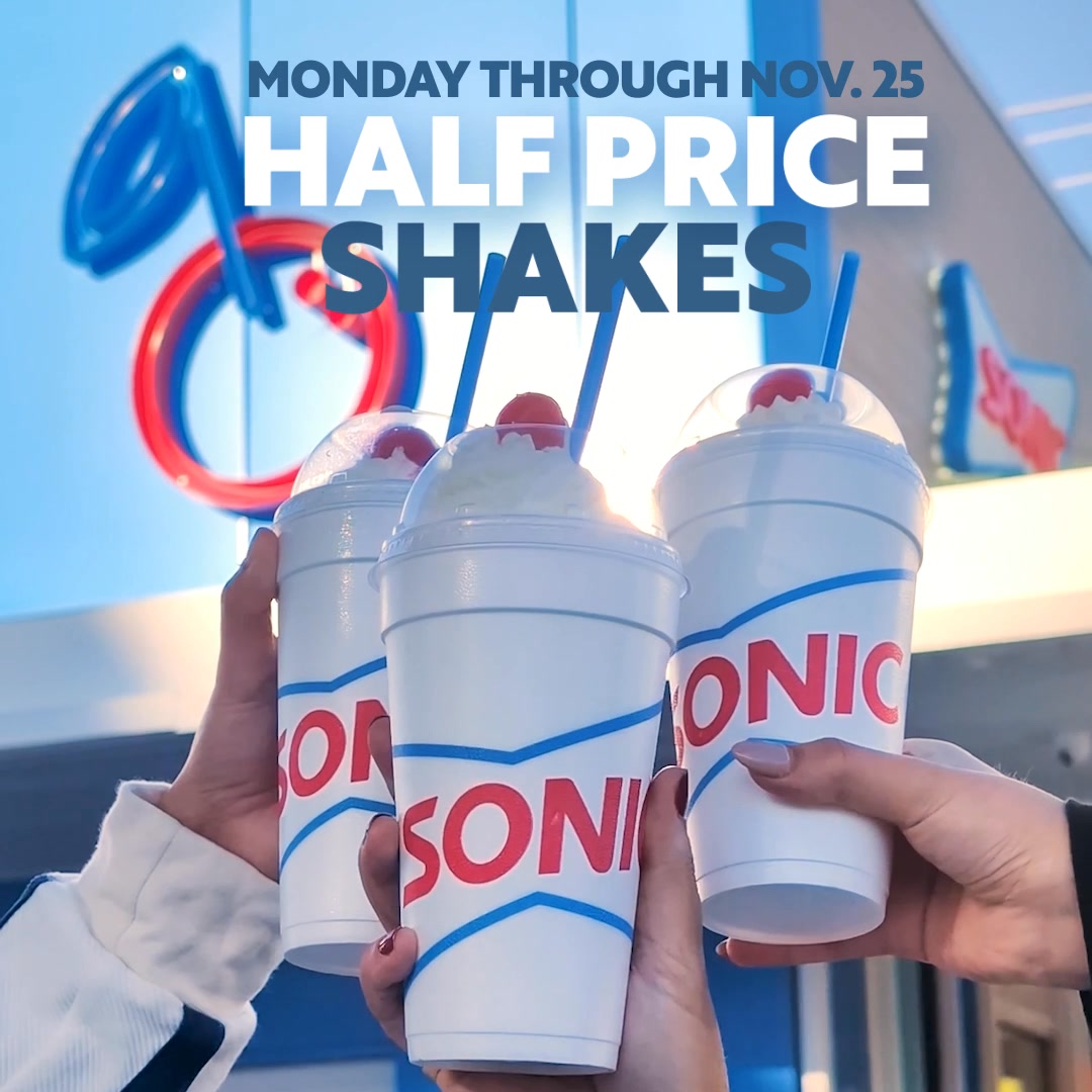 Cheers to sweet sipping! Celebrate half price Shakes every Monday