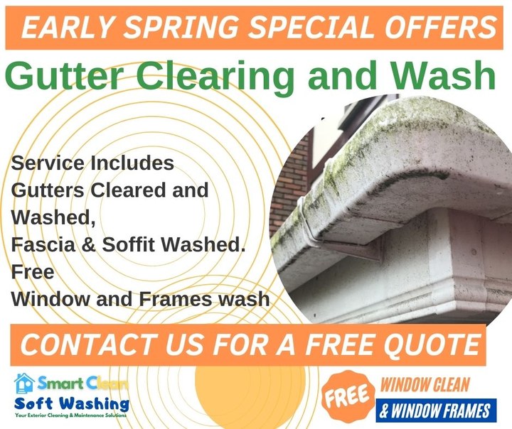 Photo inspiration: Visual Reference: Early Spring Specials Gutter Clear Clean Fascia Sofitt With