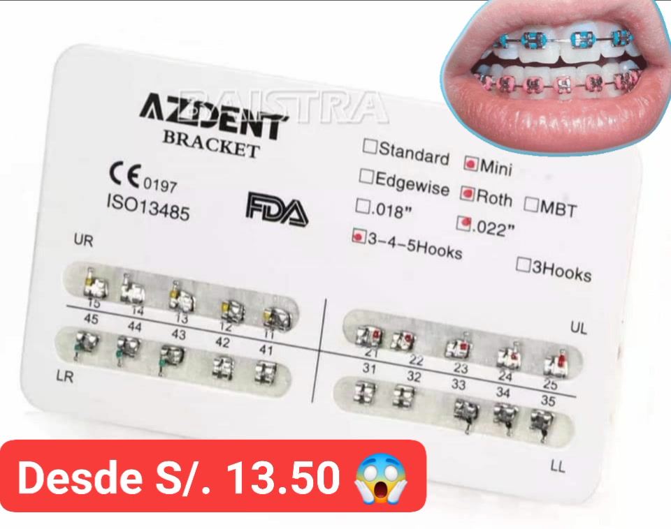💥💥BRACKETS AZDENT💥💥 🦷🦷🦷Roth y MBT STANDARD 🦷🦷🦷 ️Pedidos inbox 🇵🇪ENVÍOS ...