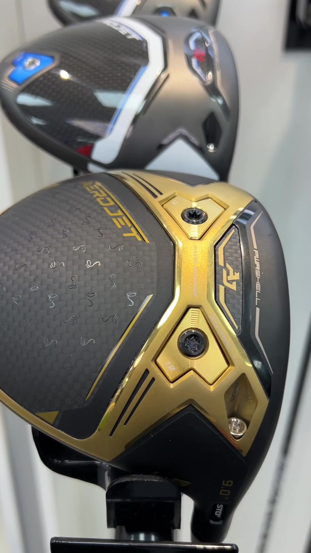 Cobra Aerojet 50th Anniversary LS Driver 9° Manico Hzrdus 6.0 Stiff 60g – Destro, Nero/oro