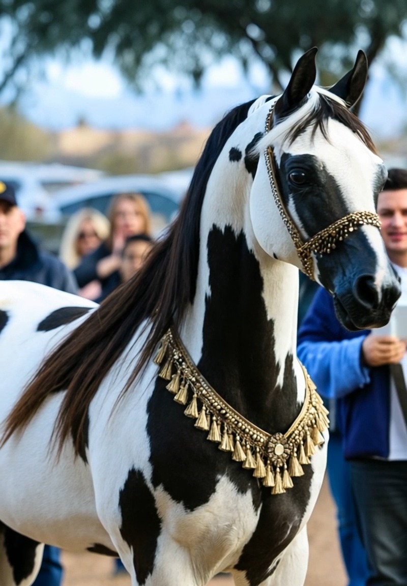 🐴💫 Meet the majestic Pintabian — where Arabian elegance meets the bold ...