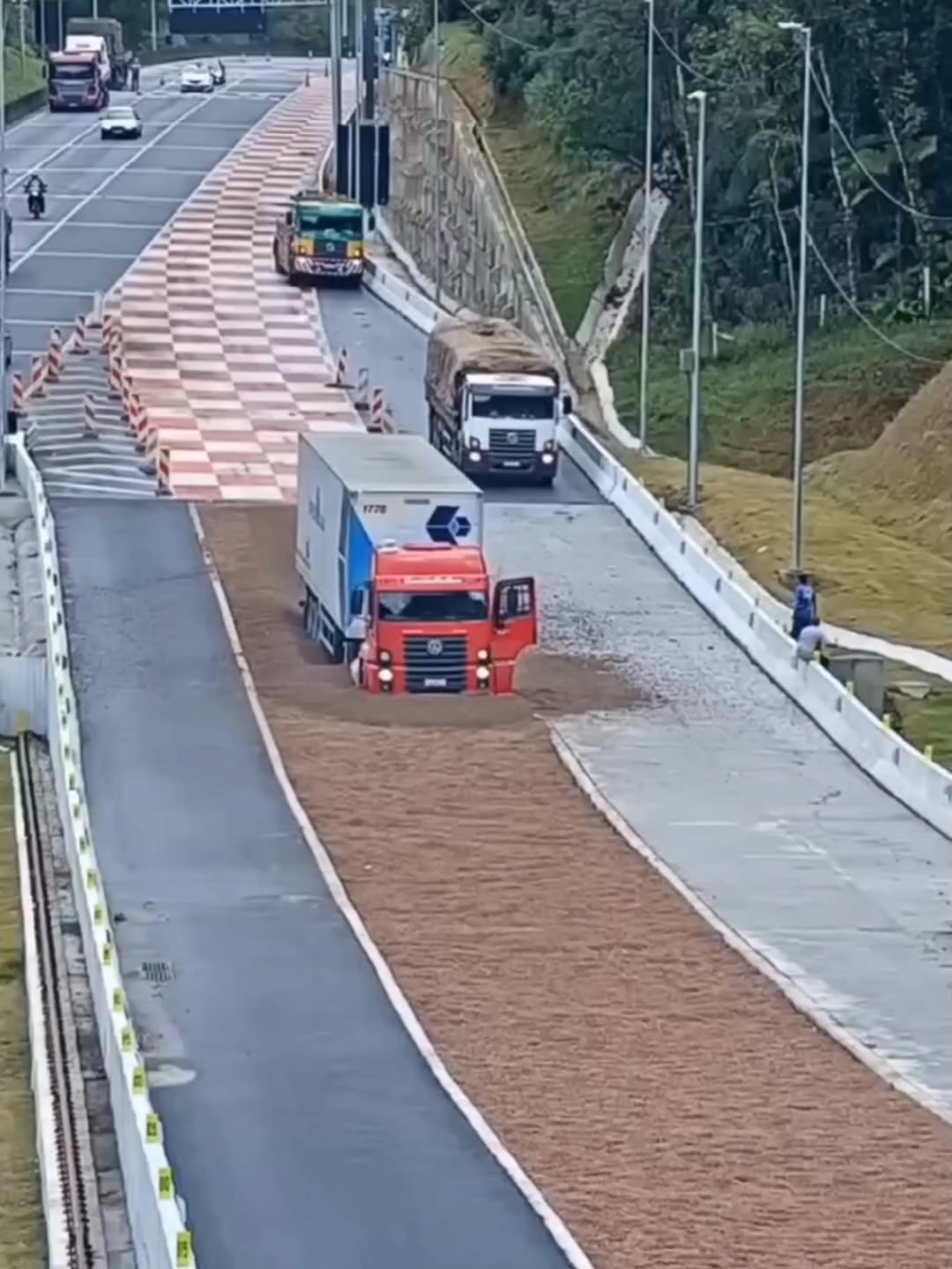 When brakes fail on a steep highway, these sand-filled ramps become a ...