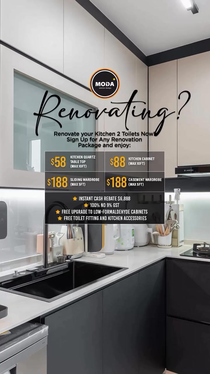 𝑷𝒓𝒐𝒎𝒐 𝑨𝒍𝒆𝒓𝒕 for Kitchen 2 Toilets #Reno! Get Special Carpentry Prizes ...