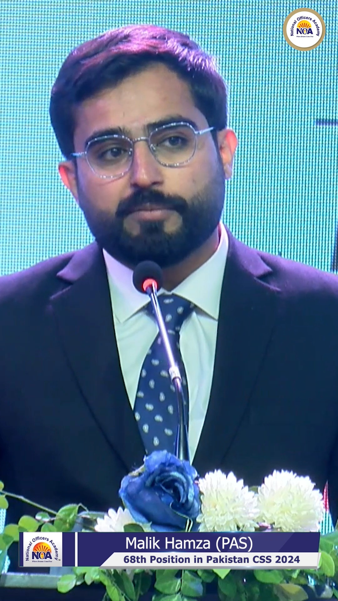 Star of NOA | Malik Hamza (68th in Pakistan) | PAS CSS 2024 | National ...