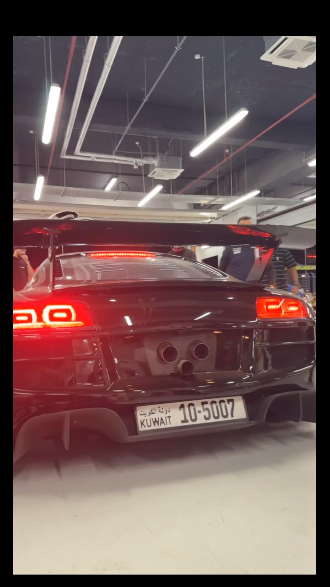 1300hp Twin Turbo Audi R8 with APR GTC-500 Chassis Mount Carbon Wing ...