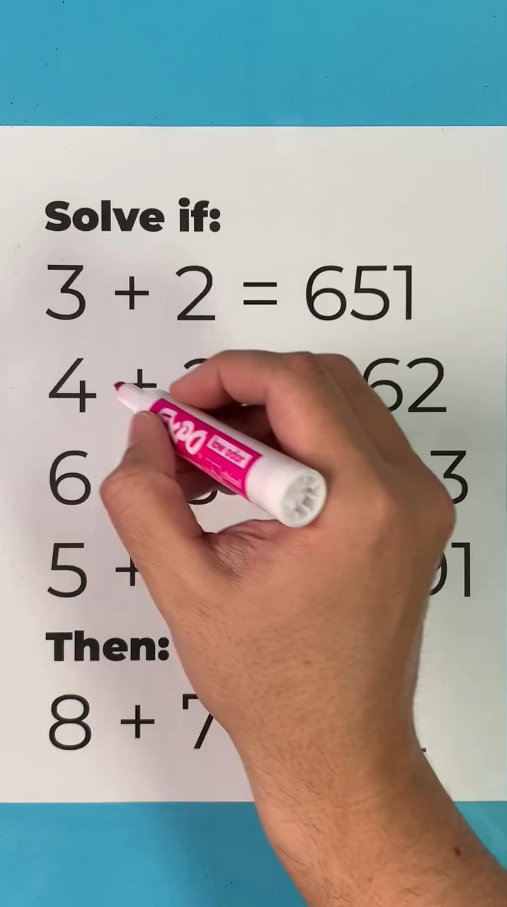 Who can get this math equation right? This original video was produced ...