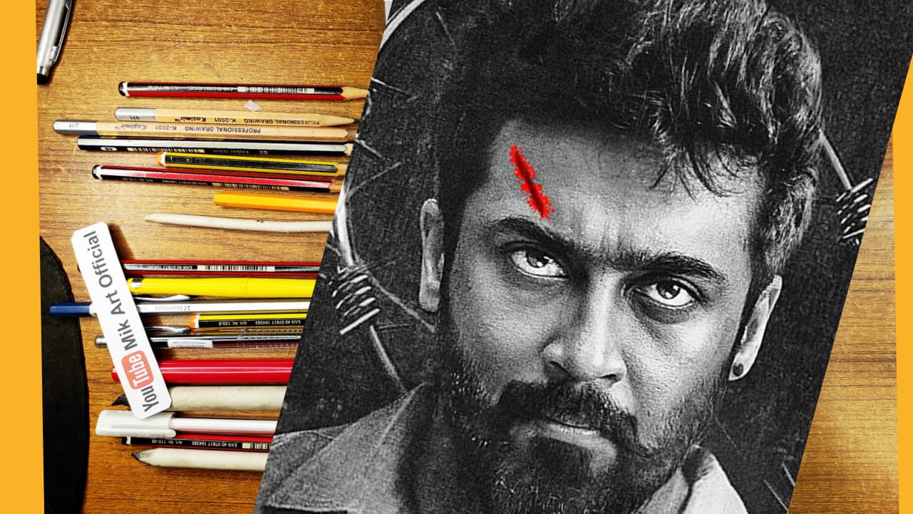 Drawing Rolex Suriya Reaction | VIKRAM Movie post art | vikram movie ...