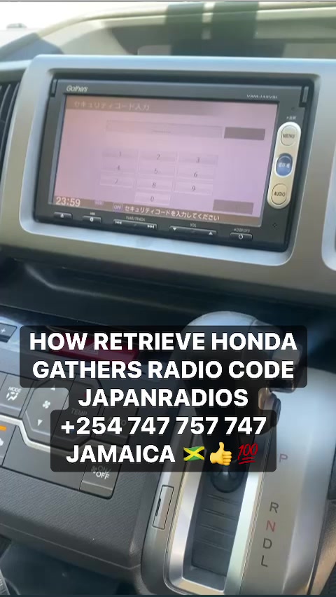 Honda Gathers VXM-145vfei code delivered to our Jamaican dealer