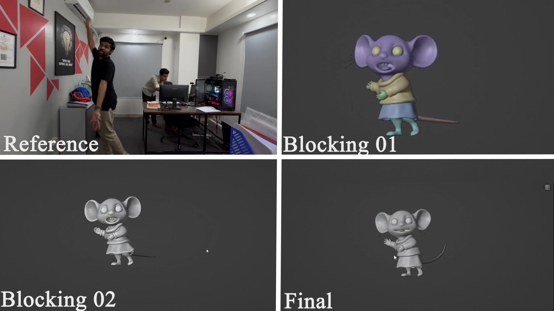Wanted to share one of very recent personal 3D character animation work ...
