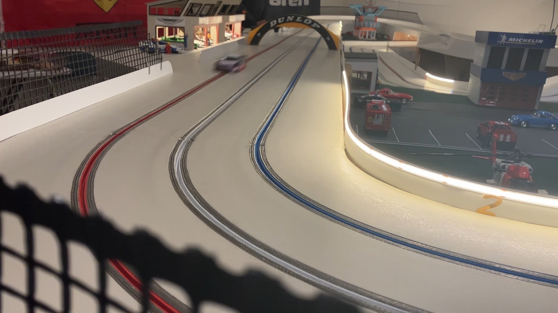 Adults Racing Little Cars. @ LDR in Beacon Fall, Ct. Very Nice 3 lane ...
