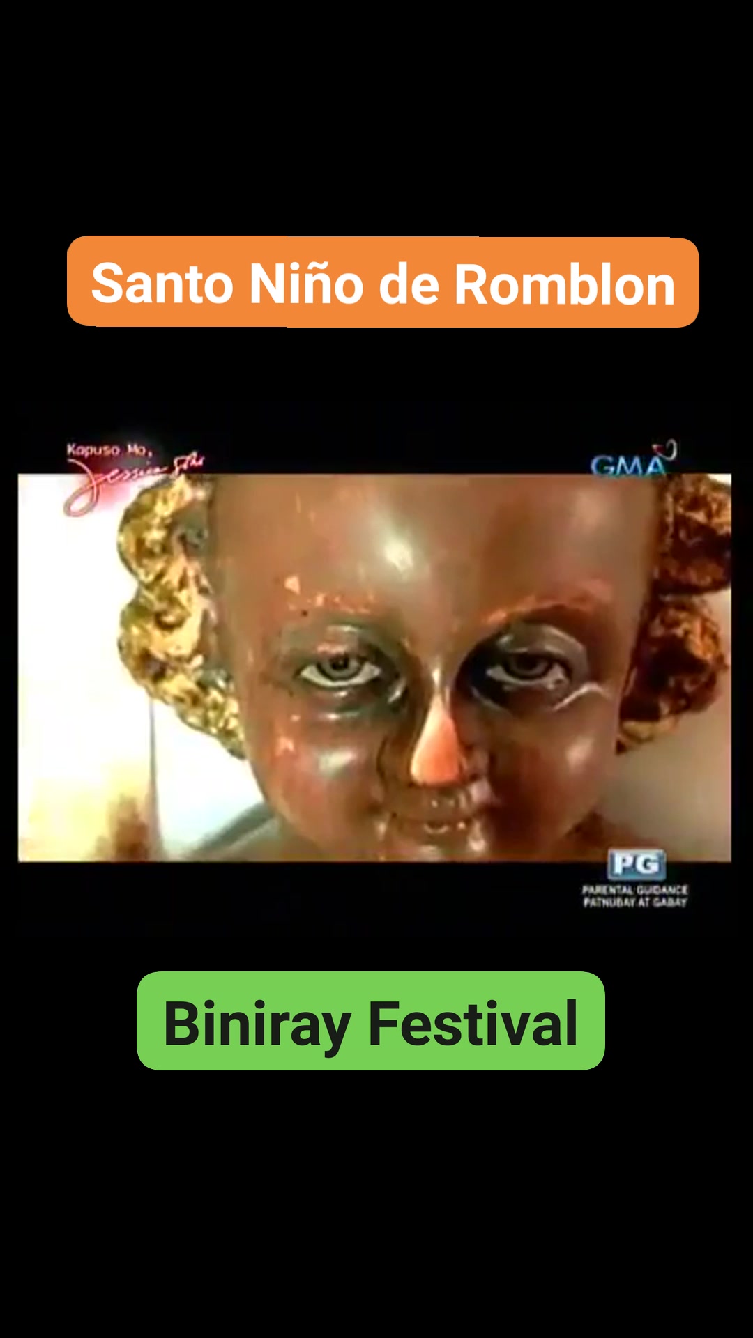 The Santo Niño de Romblon, a 443-year-old religious relic, holds a ...