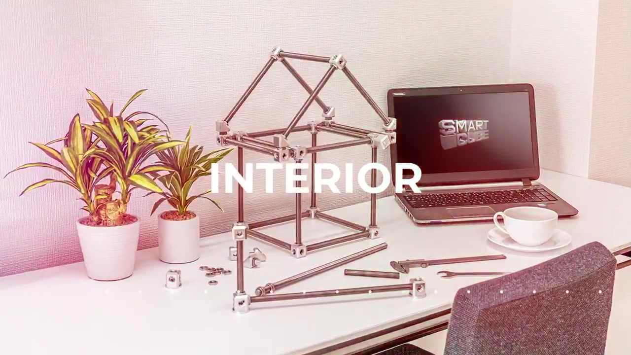 Smart Cube 寸切りボルトを活用するシンプル クールなアクセサリ Voltechno
