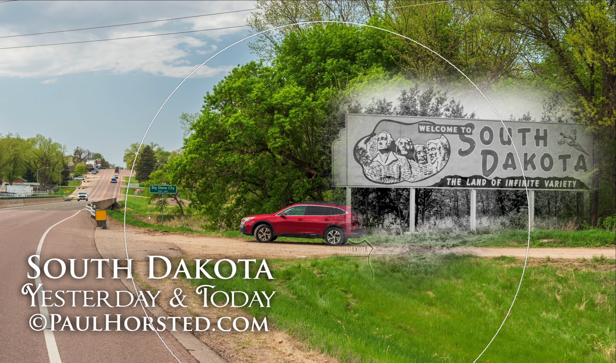 From a road trip two weeks ago...Entering Big Stone City! (crossing the ...