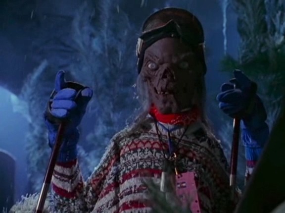 The Crypt Keeper goes skiing on Tales from the Crypt, 1994