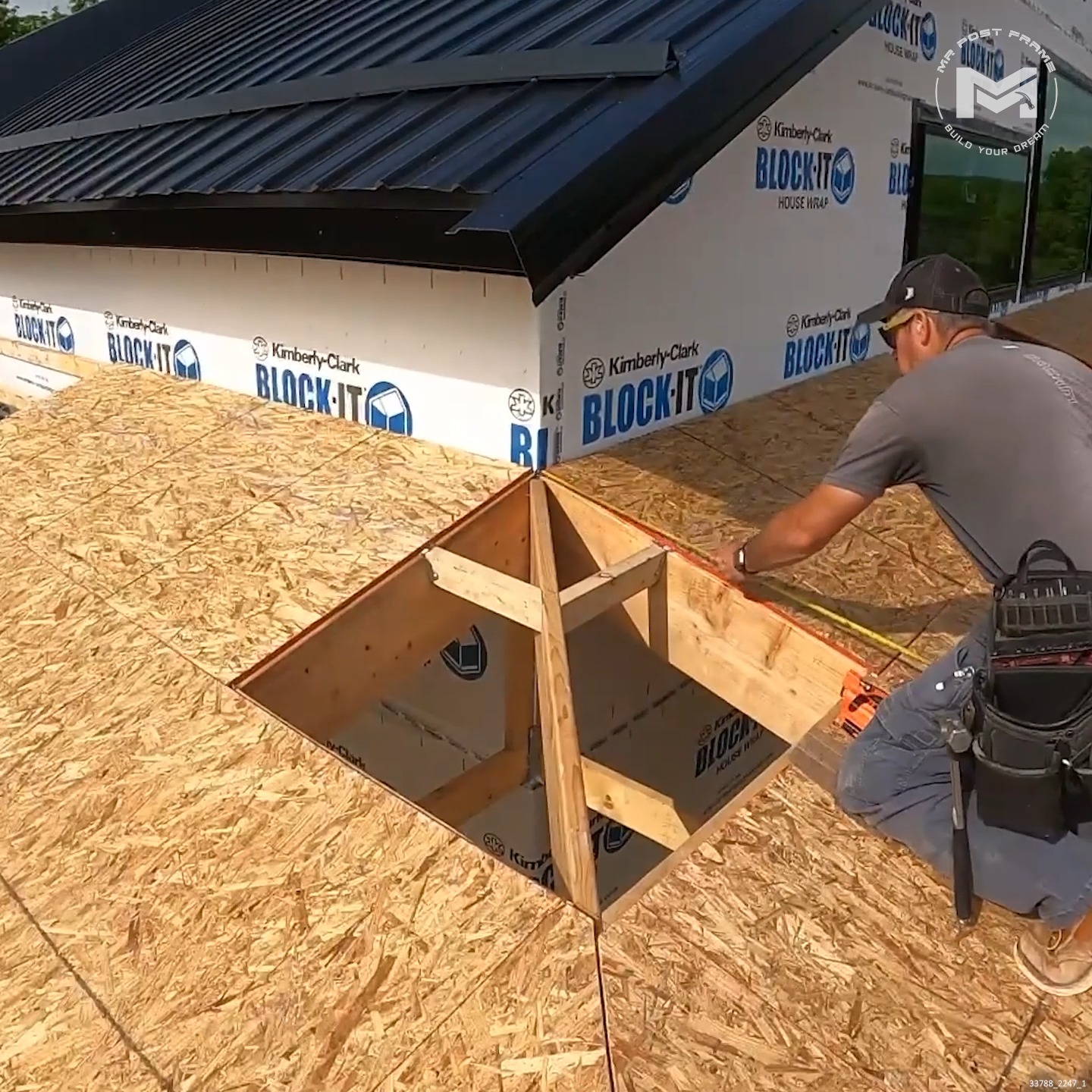 Continuing a Porch Build: Adding Shealthing and Underlayment | MR Post ...