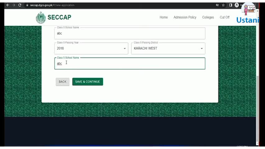 How to apply Online SECCAP Form 2022 https://seccap.dgcs.gos.pk/#/apply ...