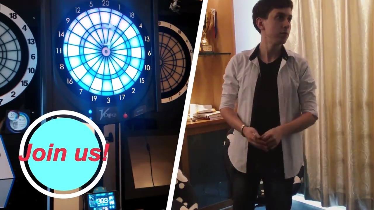 Global Online Home Dartboard VDarts H2L! First home dartboard with