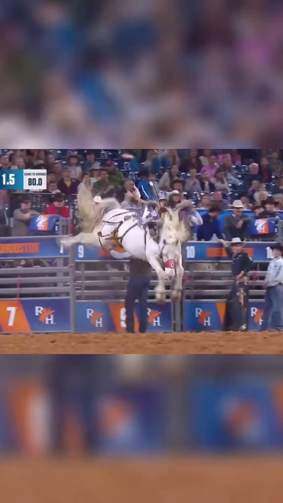 Logan Hay vs Rivers Ghost at @rodeohouston for 86 points to win round ...