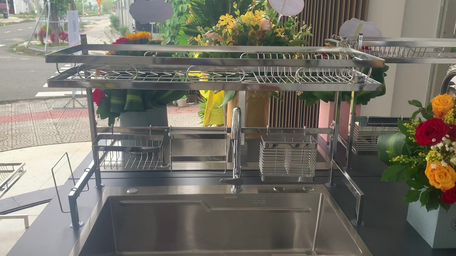 💎Kệ chén đĩa Đặt trên Bồn rửa Đa Năng INOX 304 🔶 Sản xuất tại xưởng Bộ ...