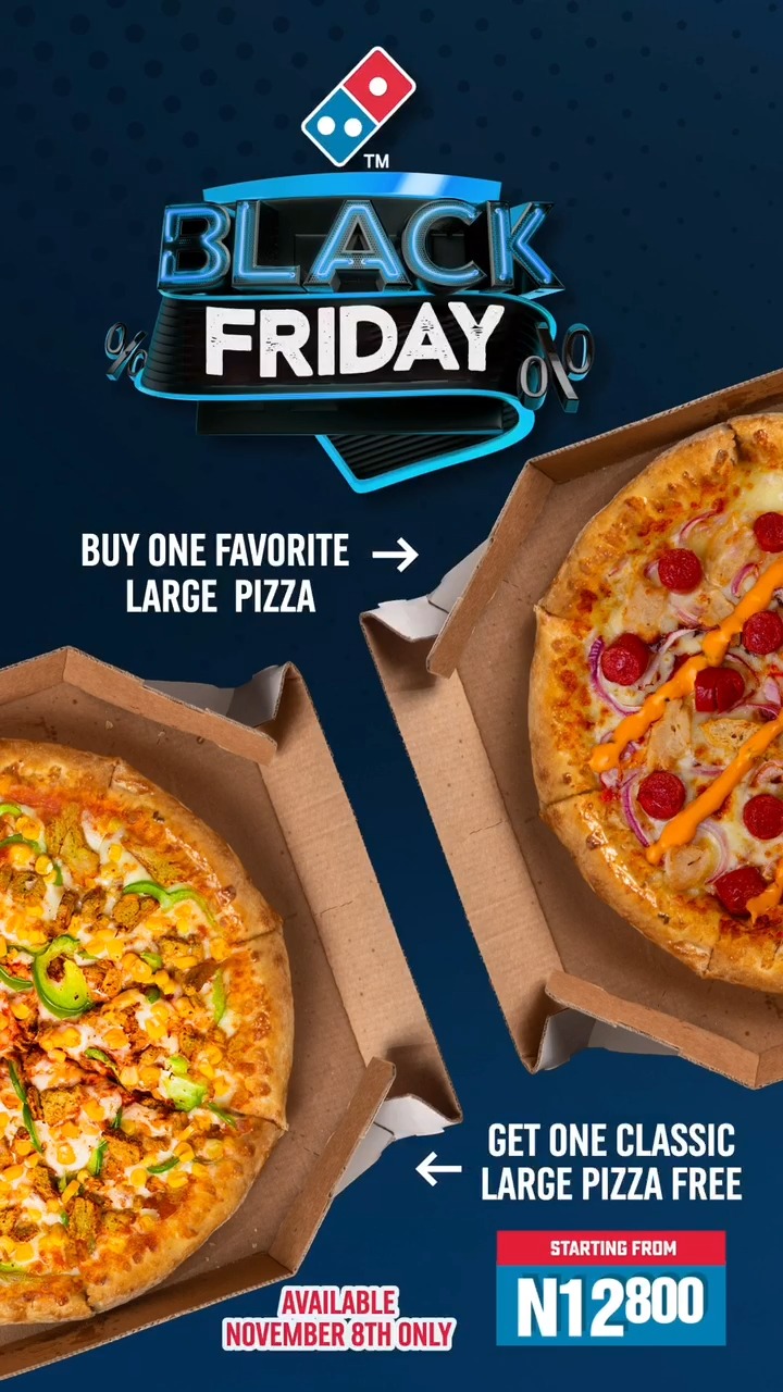Domino's Pizza 2022 エプロン ブラック 3TEN It's the Domino's Black Friday!😍 DOUBLE THE PIZZA, DOUBLE THE FUN