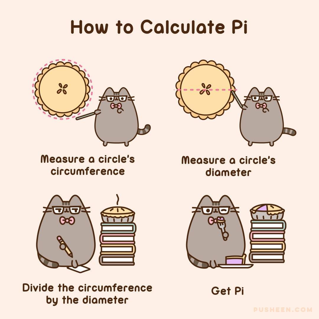Happy Pi Day! 🥧 bit.ly/PusheenComics