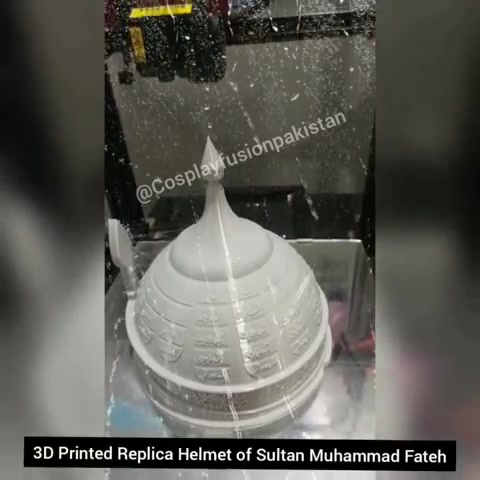 Presenting to you our 3D Printed Replica Helmet of Sultan Muhammad ...